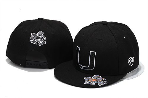 NCAA Miami Hurricanes Z Snapback Hat #02